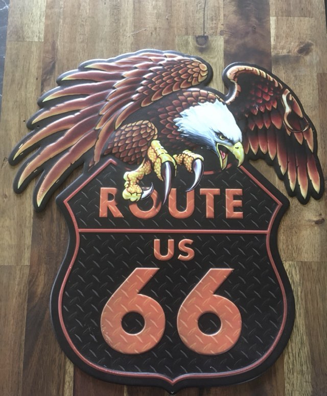 Route 66 - Eagle Adler 38 x 40  cm